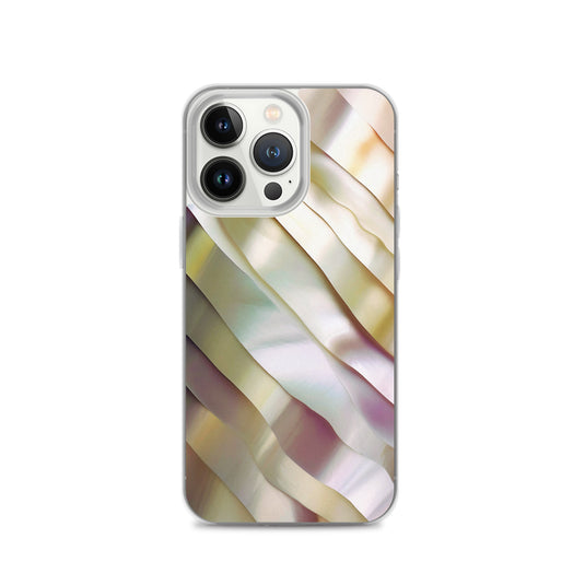 Soft Yellow Pink Pearl iPhone Clear Thin Case CREATIVETECH