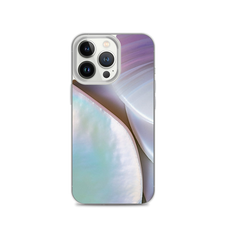 Load image into Gallery viewer, Mother of Pearl Soft Pink iPhone Clear Thin Case CREATIVETECH