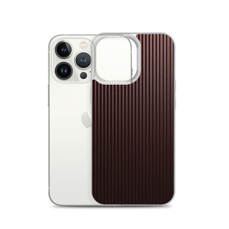 Load image into Gallery viewer, Dark Red Carbon Fiber iPhone Clear Thin Case CREATIVETECH