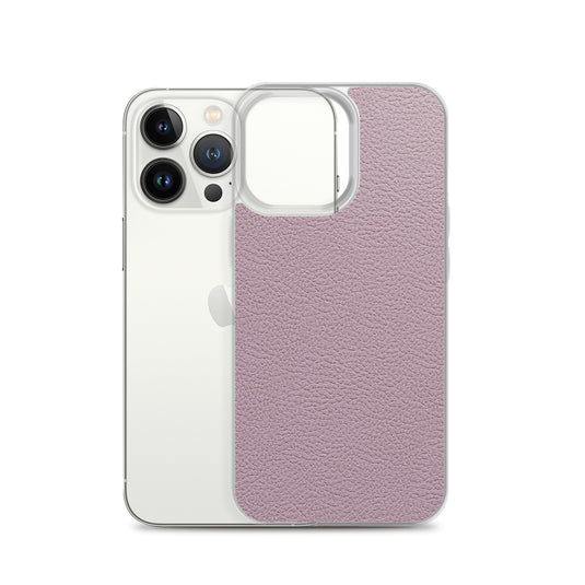 Candy Pink Leather iPhone Clear Thin Case CREATIVETECH