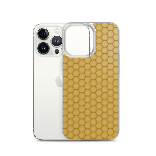 Honeycomb Wax Yellow  iPhone Clear Thin Case CREATIVETECH