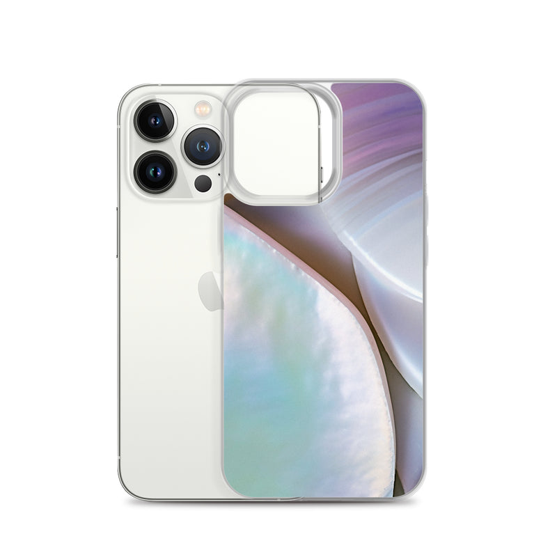 Load image into Gallery viewer, Mother of Pearl Soft Pink iPhone Clear Thin Case CREATIVETECH