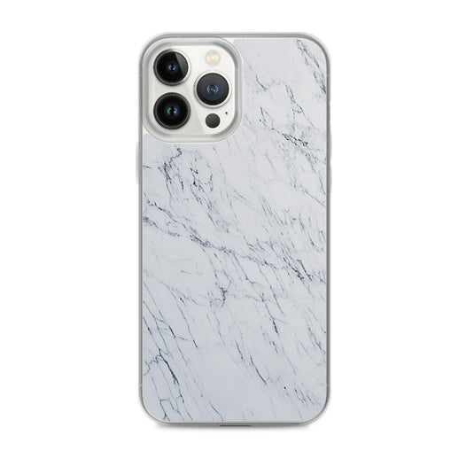 White Marble Stone iPhone Clear Thin Case CREATIVETECH