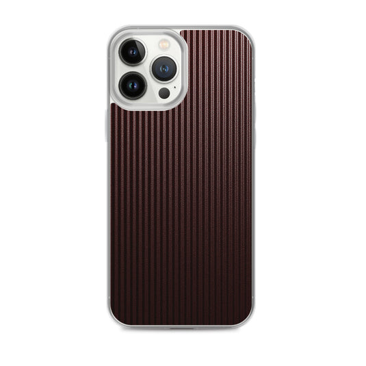 Dark Red Carbon Fiber iPhone Clear Thin Case CREATIVETECH