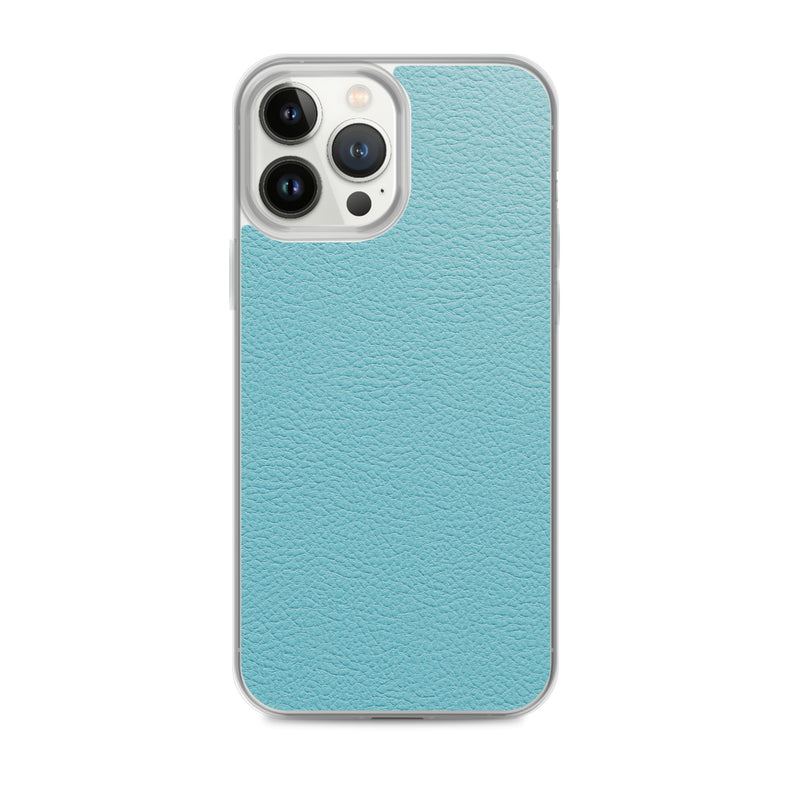 Load image into Gallery viewer, Mint Green Leather iPhone Clear Thin Case CREATIVETECH