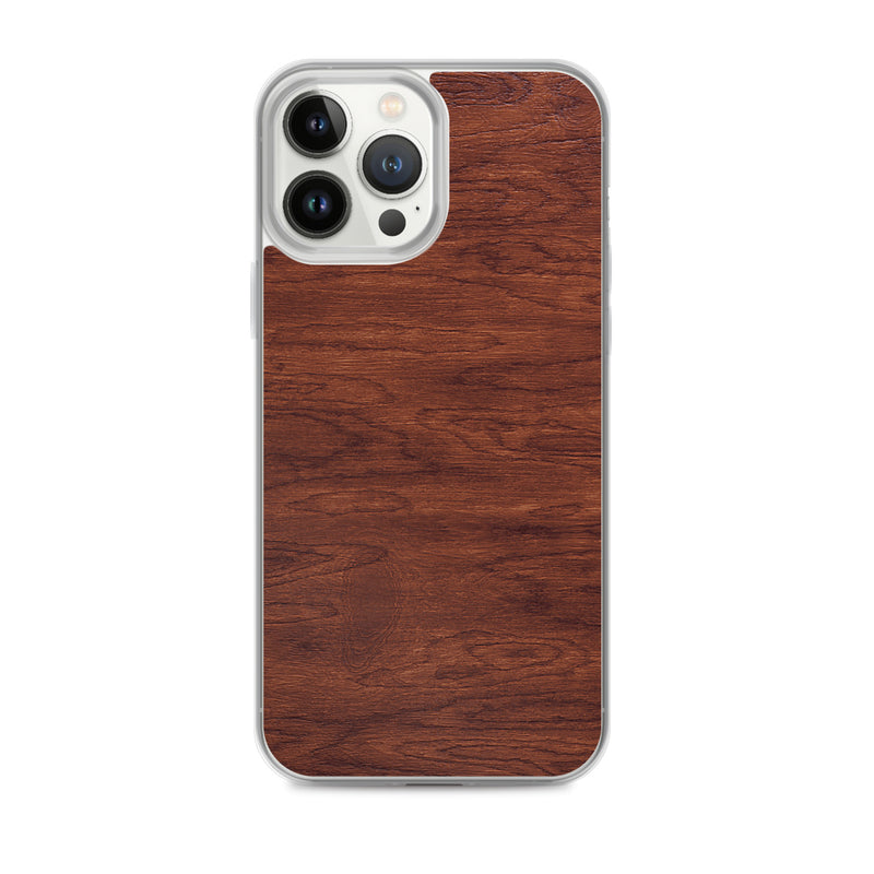 Load image into Gallery viewer, Brown Wood iPhone Clear Thin Case CREATIVETECH