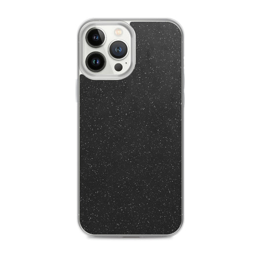 Black Speckled iPhone Clear Thin Case CREATIVETECH