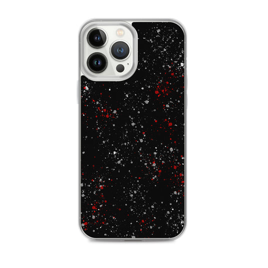 Painted Black White Red iPhone Clear Thin Case CREATIVETECH