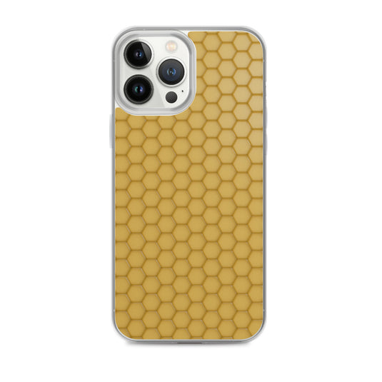 Honeycomb Wax Yellow  iPhone Clear Thin Case CREATIVETECH