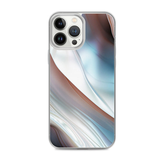 Pearl Blue iPhone Clear Thin Case CREATIVETECH