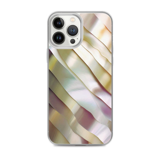 Soft Yellow Pink Pearl iPhone Clear Thin Case CREATIVETECH