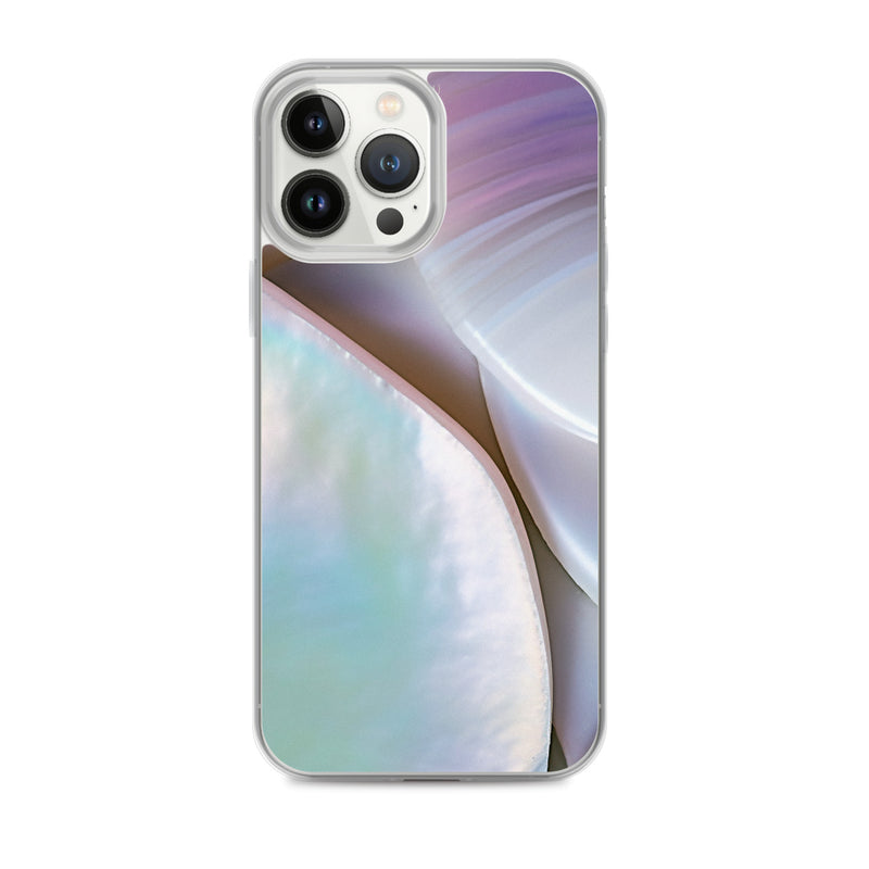 Load image into Gallery viewer, Mother of Pearl Soft Pink iPhone Clear Thin Case CREATIVETECH