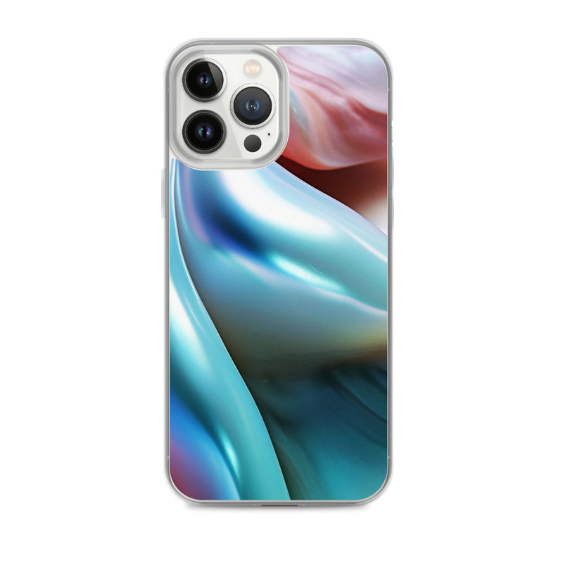 Load image into Gallery viewer, Tender Marine Blue Orange Green Pearl iPhone Clear Thin Case CREATIVETECH
