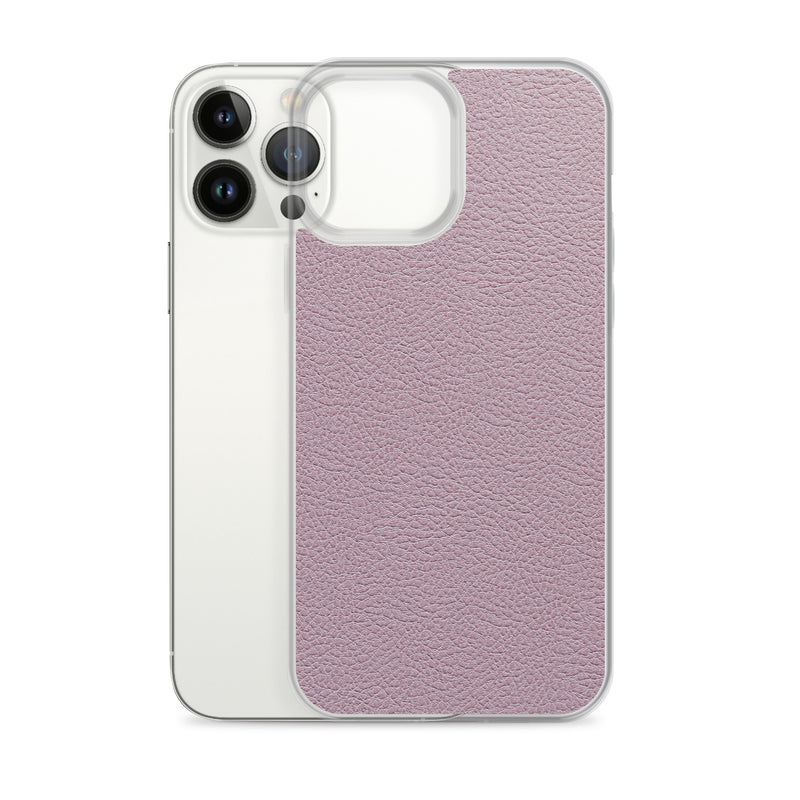 Load image into Gallery viewer, Candy Pink Leather iPhone Clear Thin Case CREATIVETECH
