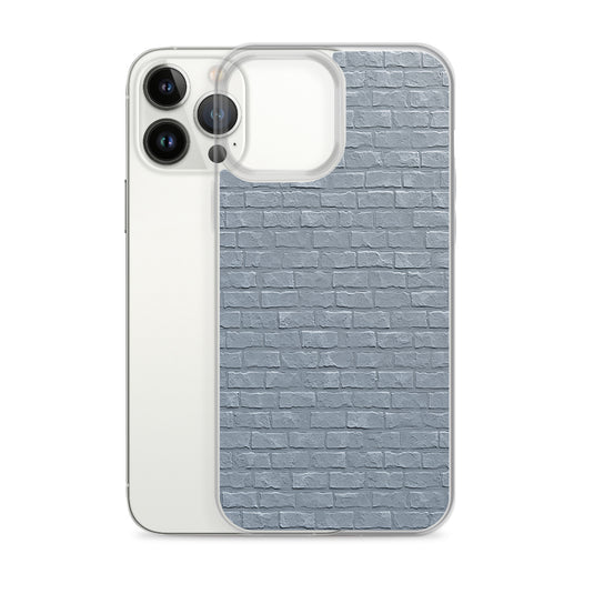 White Brick Stone iPhone Clear Thin Case CREATIVETECH