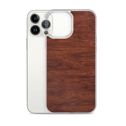 Brown Wood iPhone Clear Thin Case CREATIVETECH