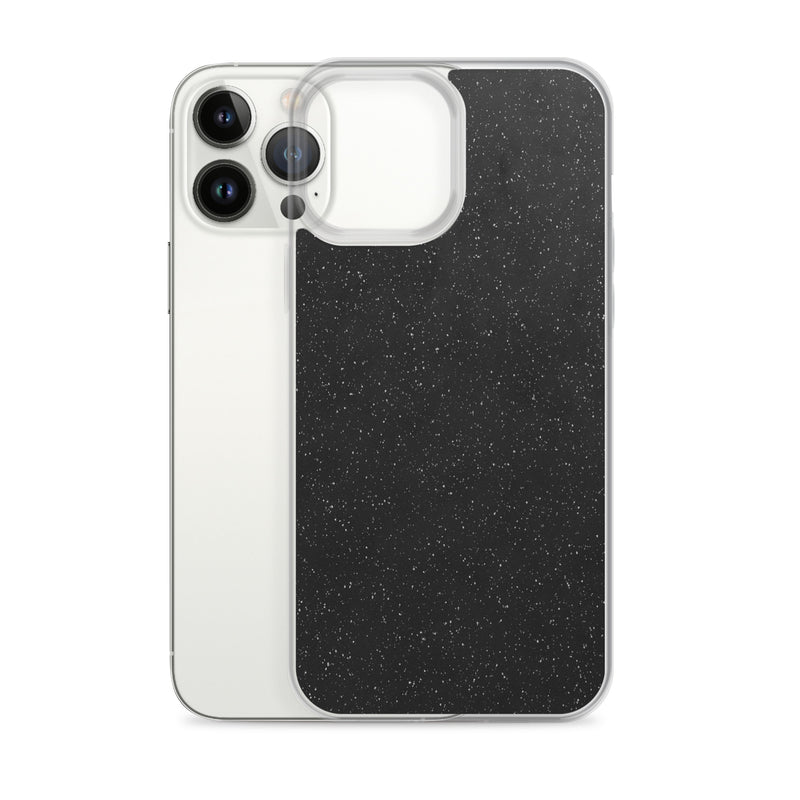 Load image into Gallery viewer, Black Speckled iPhone Clear Thin Case CREATIVETECH
