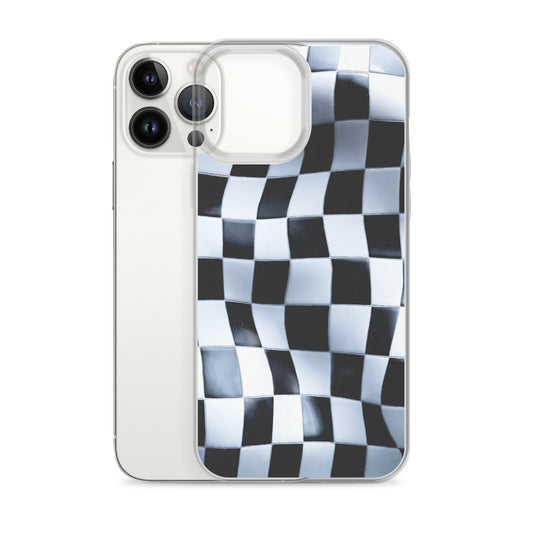 Chess Board Black White iPhone Clear Thin Case CREATIVETECH