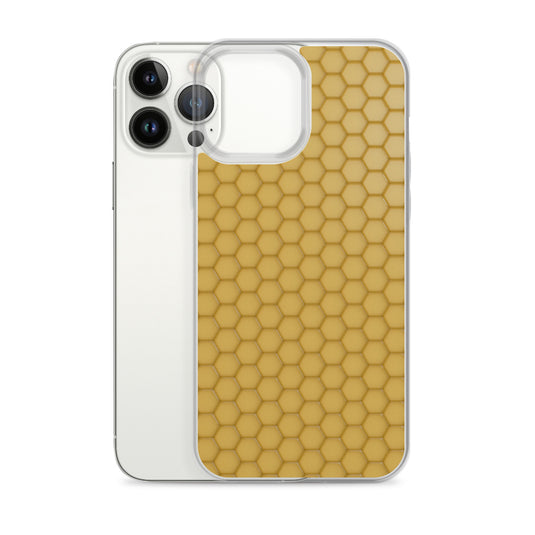 Honeycomb Wax Yellow  iPhone Clear Thin Case CREATIVETECH