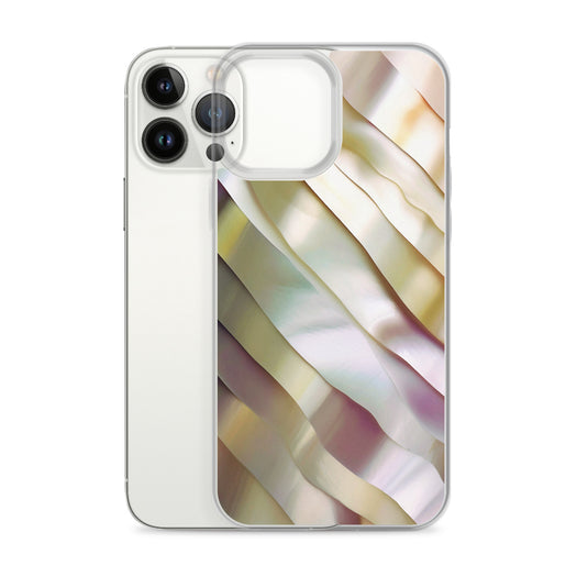 Soft Yellow Pink Pearl iPhone Clear Thin Case CREATIVETECH