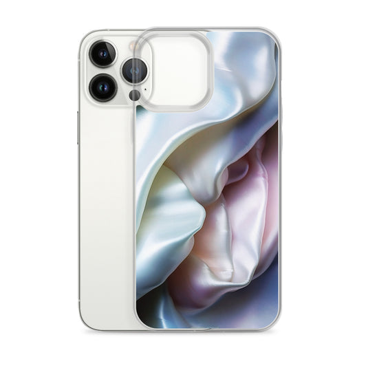Tender Pink Blue Pearl iPhone Clear Thin Case CREATIVETECH