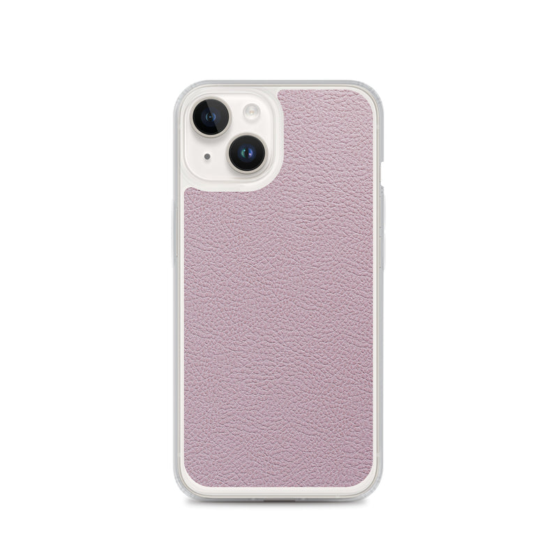 Load image into Gallery viewer, Candy Pink Leather iPhone Clear Thin Case CREATIVETECH
