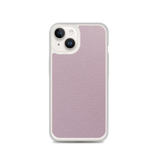Candy Pink Leather iPhone Clear Thin Case CREATIVETECH