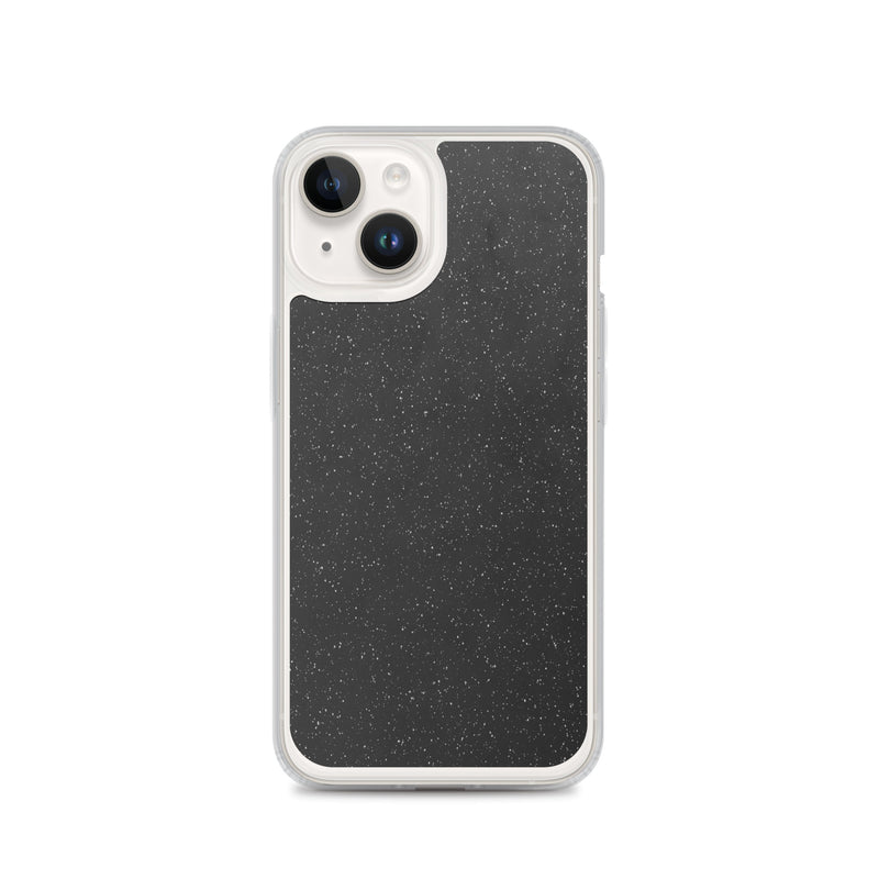 Load image into Gallery viewer, Black Speckled iPhone Clear Thin Case CREATIVETECH
