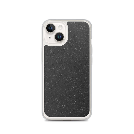 Black Speckled iPhone Clear Thin Case CREATIVETECH