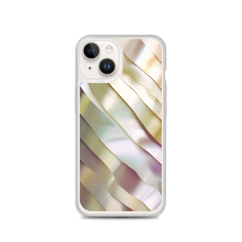 Load image into Gallery viewer, Soft Yellow Pink Pearl iPhone Clear Thin Case CREATIVETECH
