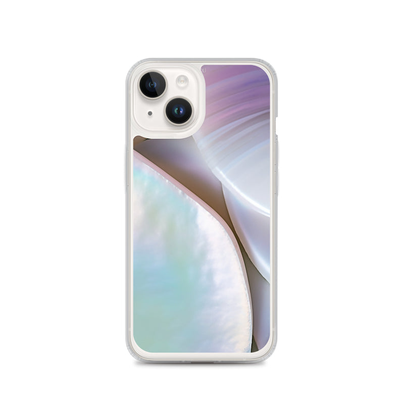 Load image into Gallery viewer, Mother of Pearl Soft Pink iPhone Clear Thin Case CREATIVETECH