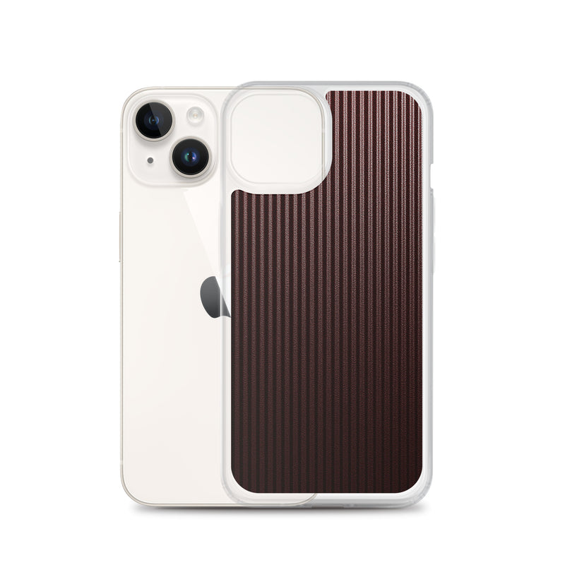 Load image into Gallery viewer, Dark Red Carbon Fiber iPhone Clear Thin Case CREATIVETECH