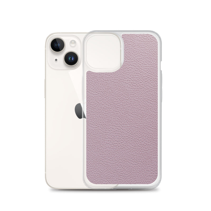 Load image into Gallery viewer, Candy Pink Leather iPhone Clear Thin Case CREATIVETECH
