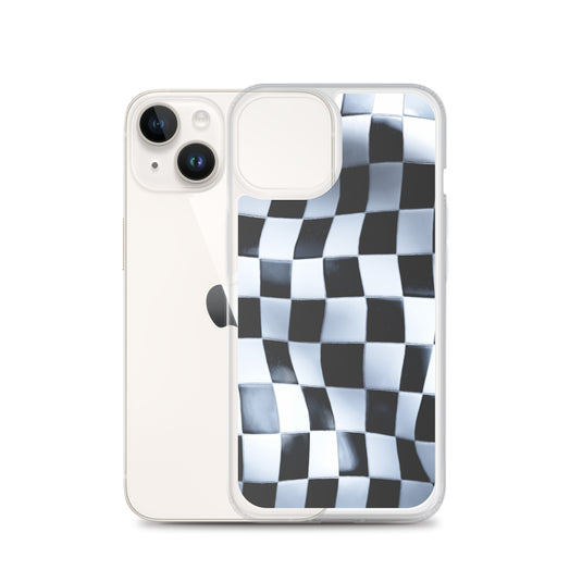 Chess Board Black White iPhone Clear Thin Case CREATIVETECH