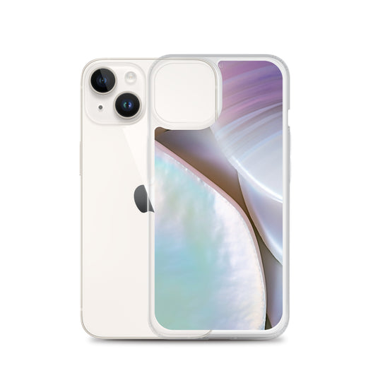 Mother of Pearl Soft Pink iPhone Clear Thin Case CREATIVETECH