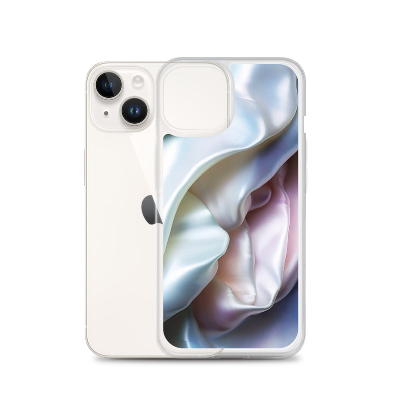 Load image into Gallery viewer, Tender Pink Blue Pearl iPhone Clear Thin Case CREATIVETECH
