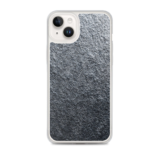 Silver Foil Metal iPhone Clear Thin Case CREATIVETECH