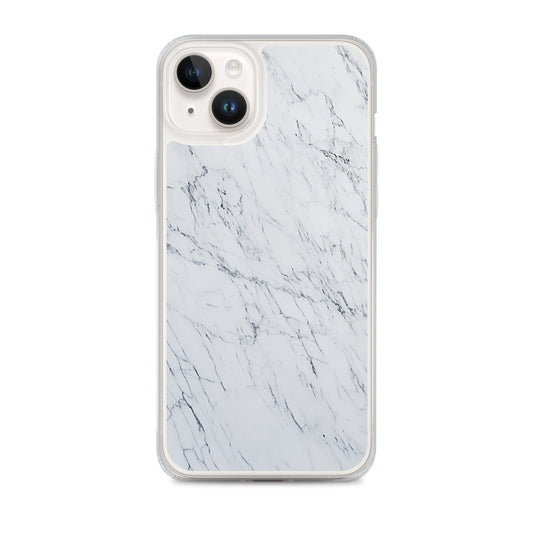 White Marble Stone iPhone Clear Thin Case CREATIVETECH