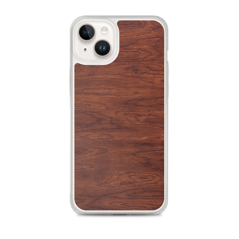 Load image into Gallery viewer, Brown Wood iPhone Clear Thin Case CREATIVETECH