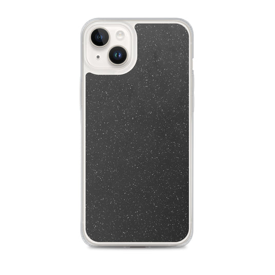 Black Speckled iPhone Clear Thin Case CREATIVETECH