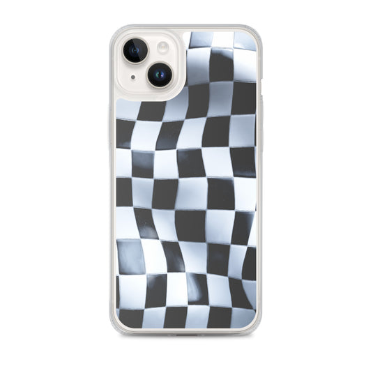 Chess Board Black White iPhone Clear Thin Case CREATIVETECH