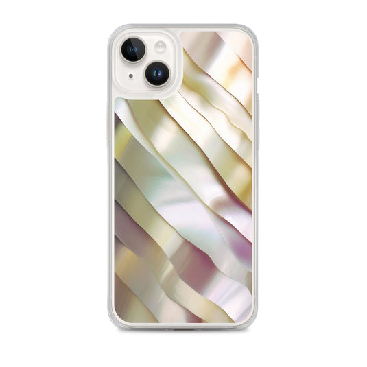 Soft Yellow Pink Pearl iPhone Clear Thin Case CREATIVETECH