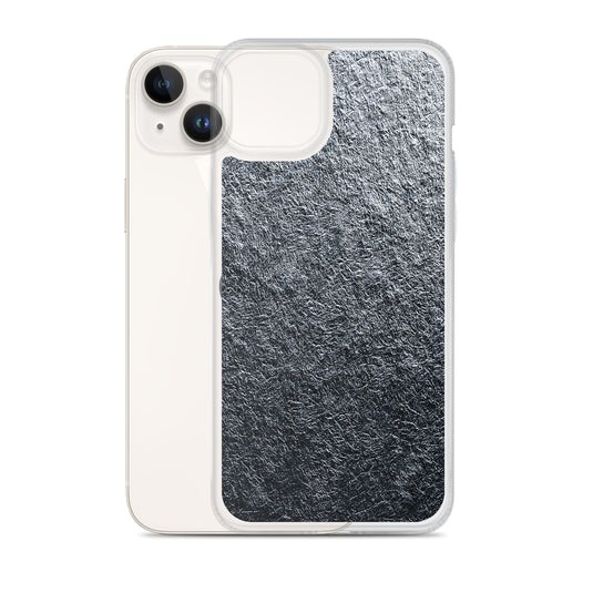 Silver Foil Metal iPhone Clear Thin Case CREATIVETECH