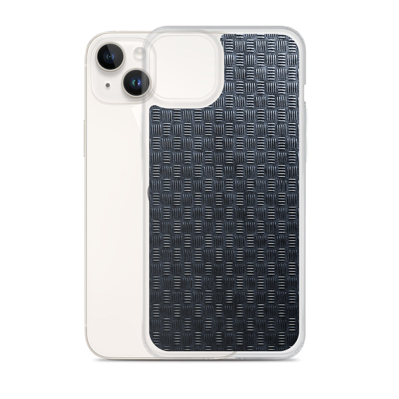 Load image into Gallery viewer, Subway Grid Metal iPhone Clear Thin Case CREATIVETECH
