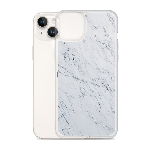 White Marble Stone iPhone Clear Thin Case CREATIVETECH