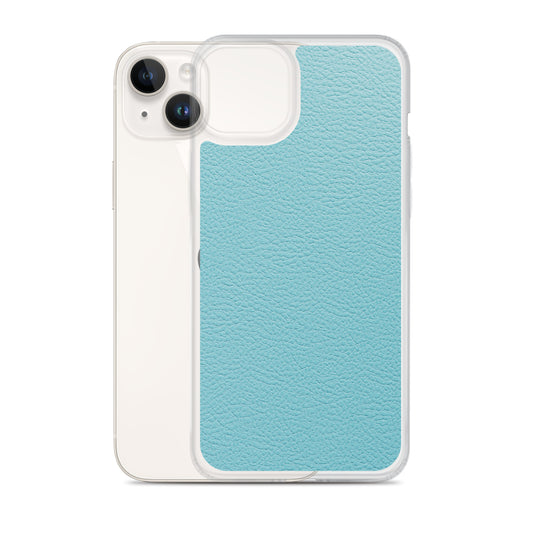 Mint Green Leather iPhone Clear Thin Case CREATIVETECH