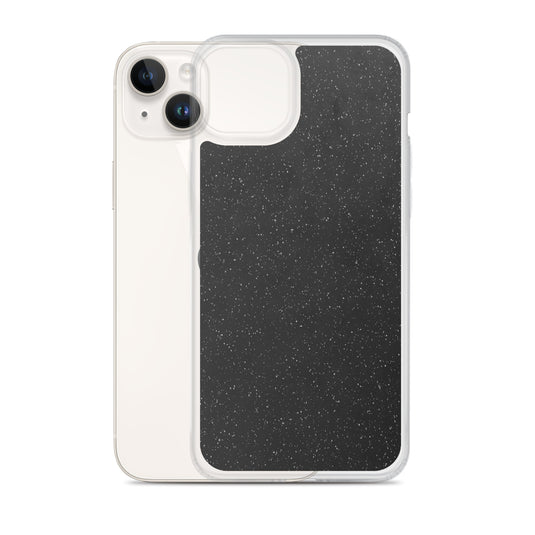 Black Speckled iPhone Clear Thin Case CREATIVETECH