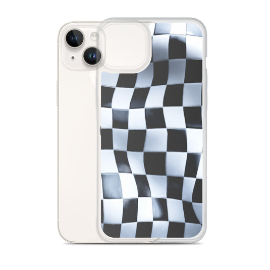 Chess Board Black White iPhone Clear Thin Case CREATIVETECH