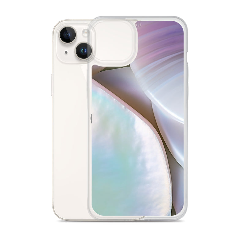 Load image into Gallery viewer, Mother of Pearl Soft Pink iPhone Clear Thin Case CREATIVETECH