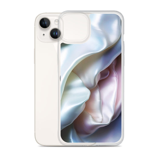 Tender Pink Blue Pearl iPhone Clear Thin Case CREATIVETECH